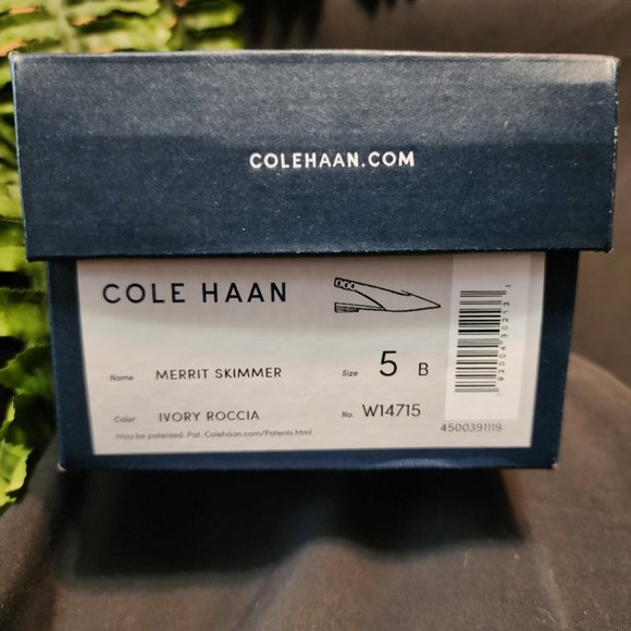 Cole Haan Women's Merrit Skimmer Flats, Ivory Roccia, Size 5B, MSRP $150 - NIB - Picture 11 of 11